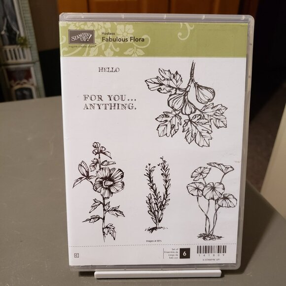 Stampin' Up! Office Stampin Up Fabulous Flora Cling Stamp Set Used Poshmark